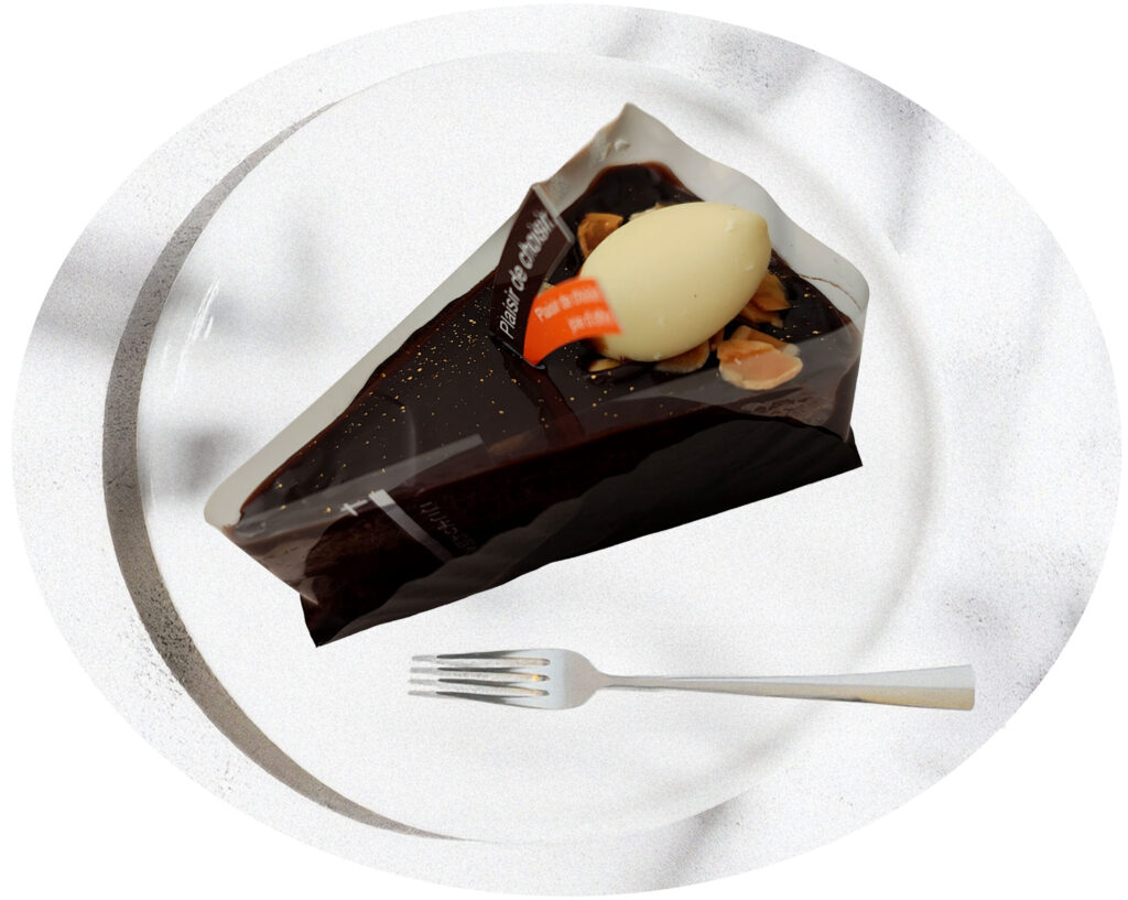 チョコレートケーキ抽出